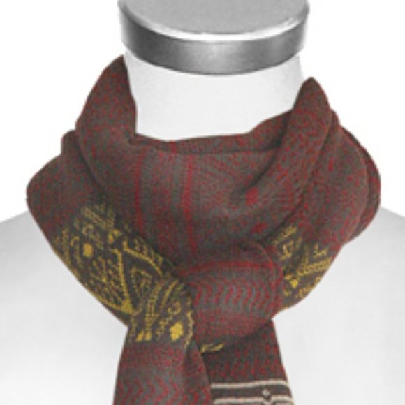 Multi-Pattern Peruvian Alpaca Scarf - Picture 3 of 5